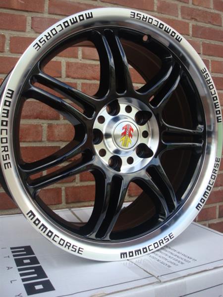 Grote foto 17 momo corse black 5x112 7 5j et35 naaf 72 3 auto onderdelen banden en velgen