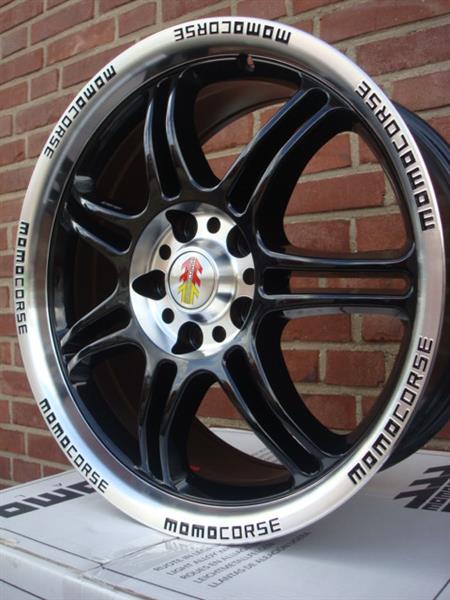 Grote foto 17 momo corse black 5x112 7 5j et35 naaf 72 3 auto onderdelen banden en velgen