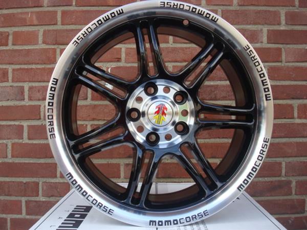 Grote foto 17 momo corse black 5x112 7 5j et35 naaf 72 3 auto onderdelen banden en velgen