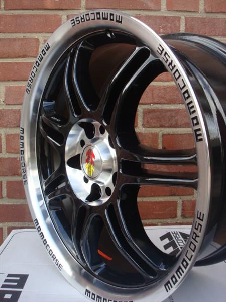 Grote foto 17 momo corse black 5x112 7 5j et35 naaf 72 3 auto onderdelen banden en velgen