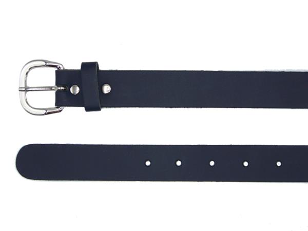 Grote foto soepele leren dames riemen 3 cm. breed met ronde gesp kleding dames riemen