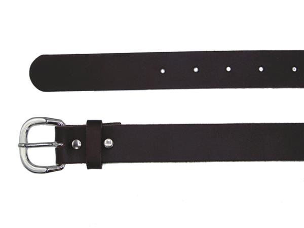 Grote foto soepele leren dames riemen 3 cm. breed met ronde gesp kleding dames riemen