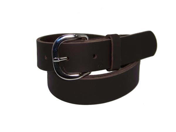 Grote foto soepele leren dames riemen 3 cm. breed met ronde gesp kleding dames riemen