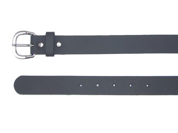 Grote foto soepele leren dames riemen 3 cm. breed met ronde gesp kleding dames riemen