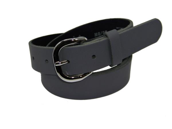 Grote foto soepele leren dames riemen 3 cm. breed met ronde gesp kleding dames riemen