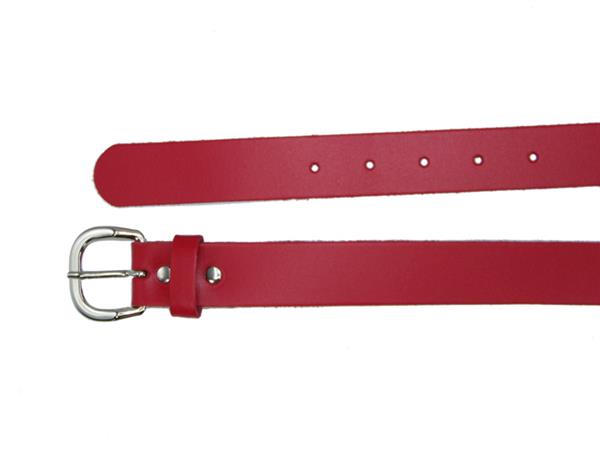 Grote foto soepele leren dames riemen 3 cm. breed met ronde gesp kleding dames riemen