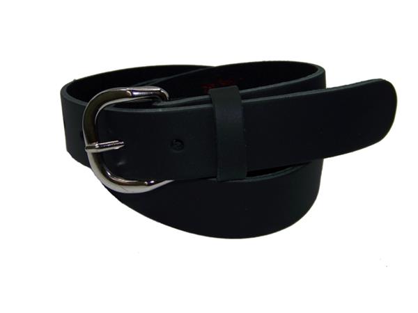 Grote foto soepele leren dames riemen 3 cm. breed met ronde gesp kleding dames riemen