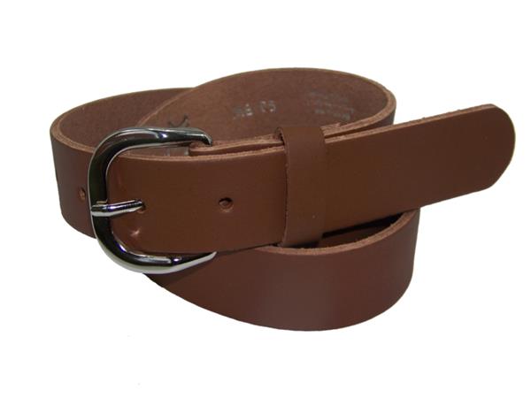 Grote foto soepele leren dames riemen 3 cm. breed met ronde gesp kleding dames riemen