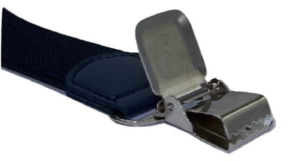Grote foto duo pack heavy duty bretels donkerblauw bordeauxrood 4 clips kleding dames riemen