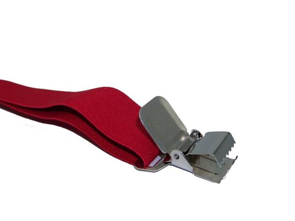 Grote foto duo pack heavy duty bretels donkerblauw rood 4 clips kleding dames riemen