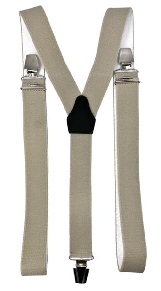 Grote foto beige kleurige bretels met extra sterke clips kleding dames riemen