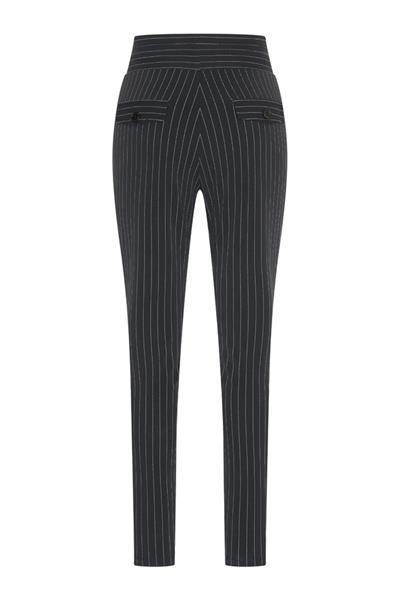 Grote foto travel broek stripe 2134 black pin kleding dames broeken en pantalons