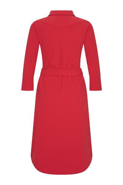 Grote foto travel jurk uni 202092 red kleding dames jurken en rokken