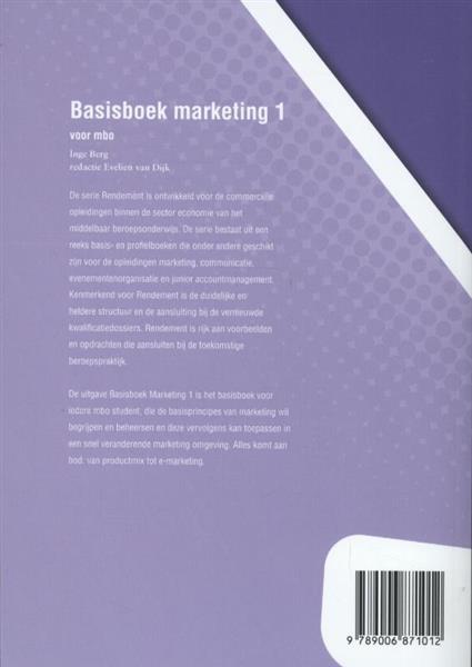 Grote foto basisboek marketing voor mbo boeken overige boeken