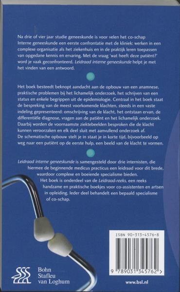 Grote foto leidraad interne geneeskunde leidraadreeks boeken wetenschap