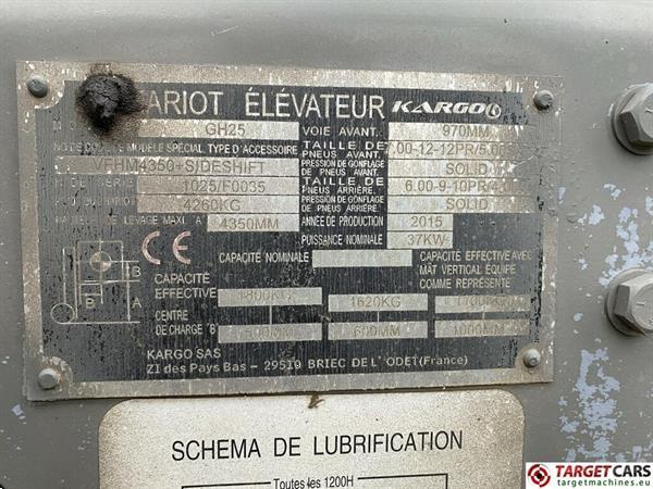 Grote foto kargo gh25 forklift lpg 1.8t triplex 435cm sideshift agrarisch heftrucks