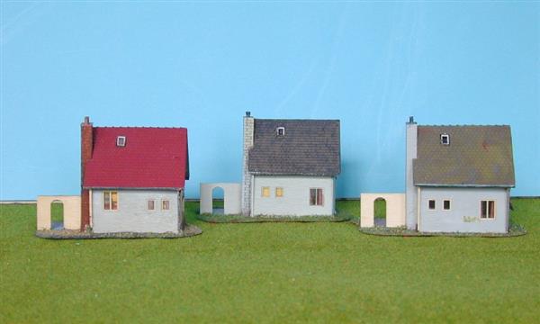 Grote foto 3 huisjes met poort h0 ho nx63 hobby en vrije tijd h0