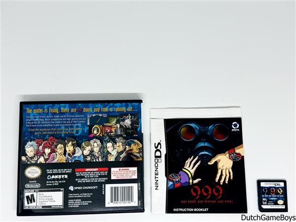 Grote foto nintendo ds 999 nine hours nine persons nine doors usa spelcomputers games ds