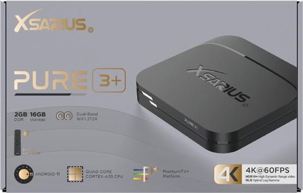 Grote foto xsarius pure 3 uhd plus versie 4k android 11 media player telecommunicatie zenders en ontvangers