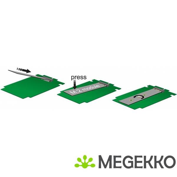 Grote foto delock 89473 pci express x1 kaart 2 x interne m.2 sleutel b 110 mm low profile form factor computers en software netwerkkaarten routers en switches