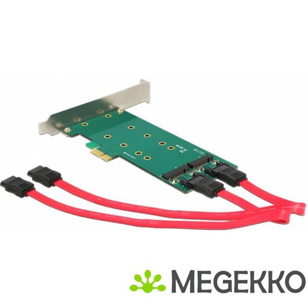 Grote foto delock 89473 pci express x1 kaart 2 x interne m.2 sleutel b 110 mm low profile form factor computers en software netwerkkaarten routers en switches