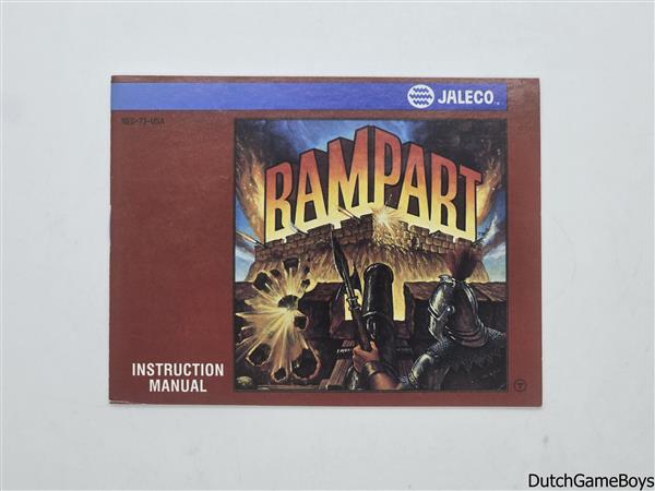 Grote foto nintendo nes rampart usa manual spelcomputers games overige nintendo games