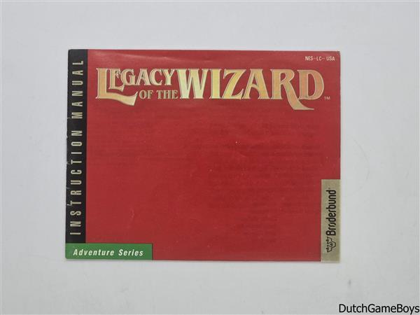 Grote foto nintendo nes legacy of the wizard usa manual spelcomputers games overige nintendo games