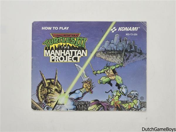 Grote foto nintendo nes turtles iii the manhattan project usa manual spelcomputers games overige nintendo games