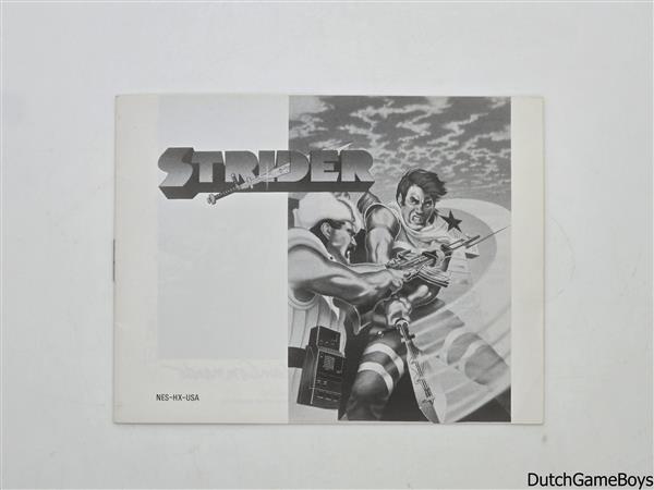 Grote foto nintendo nes strider usa manual spelcomputers games overige nintendo games