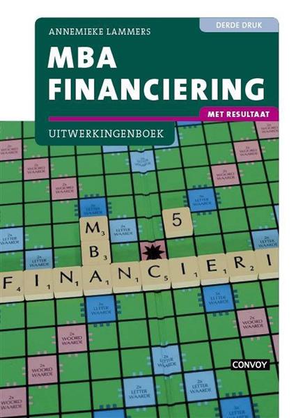 Grote foto mba financiering met resultaat uitwerkingenboek 3e druk boeken overige boeken