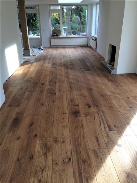Grote foto eiken lamelparket vloer handgeschraapt huis en inrichting parket en laminaat