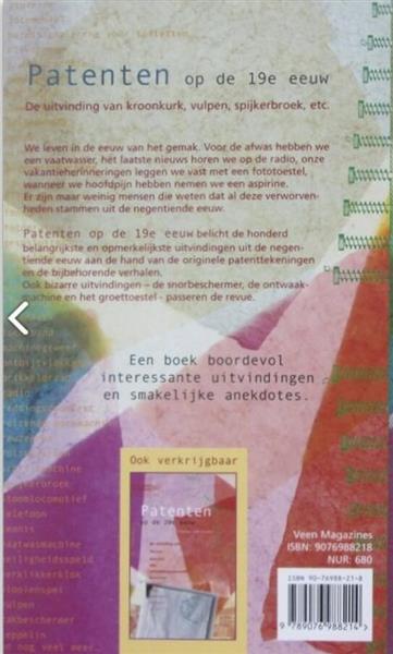 Grote foto patenten op de 19e eeuw boeken overige boeken