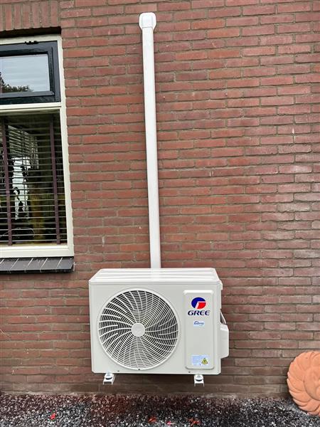 Grote foto split airco wandmodel vloermodel diensten en vakmensen montagewerken