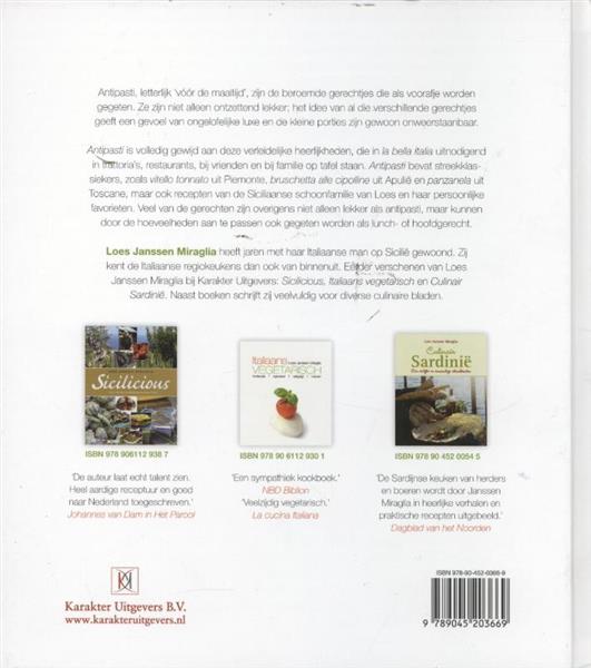 Grote foto antipasti boeken kookboeken