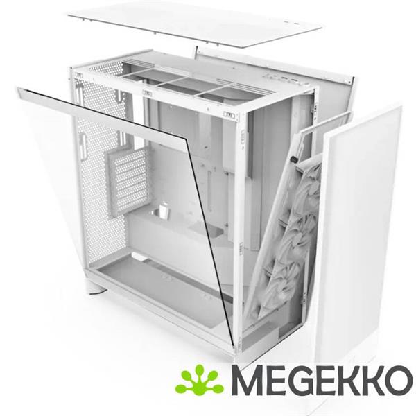 Grote foto nzxt h7 flow white 2024 computers en software behuizingen en kasten