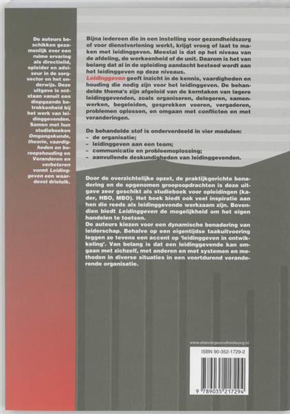Grote foto leidinggeven boeken wetenschap