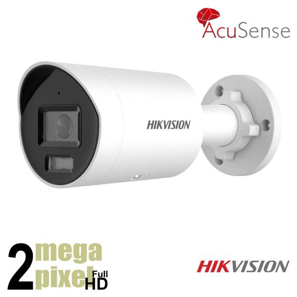 Grote foto hikvision full hd acusense ip camera 2.8mm 40m nachtzicht darkfighter microfoon 2cd2026g2 audio tv en foto videobewakingsapparatuur