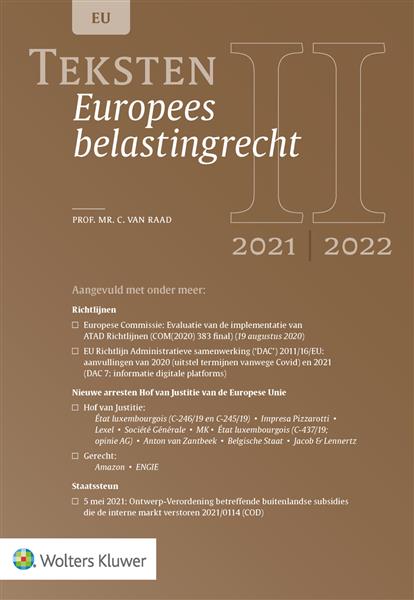 Grote foto teksten europees belastingrecht 2021 2022 boeken wetenschap