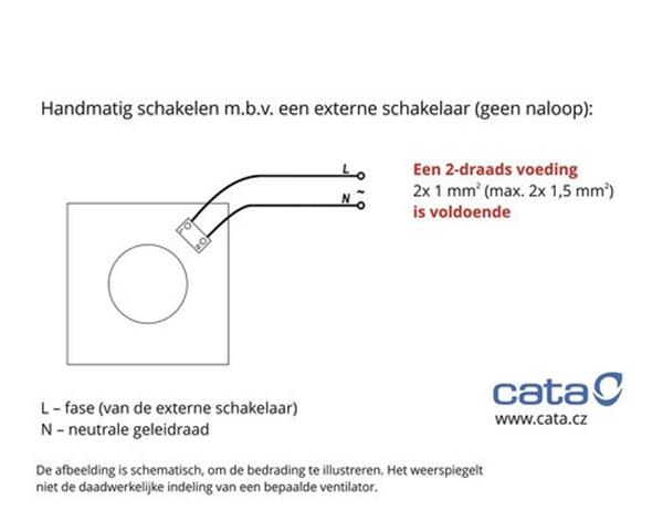 Grote foto cata cata badkamerventilator cb100 plus doe het zelf en verbouw luchtverdeeltechniek