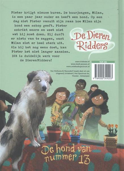 Grote foto de hond van nummer 13 de dierenridders 3 boeken jeugd 13 jaar en ouder