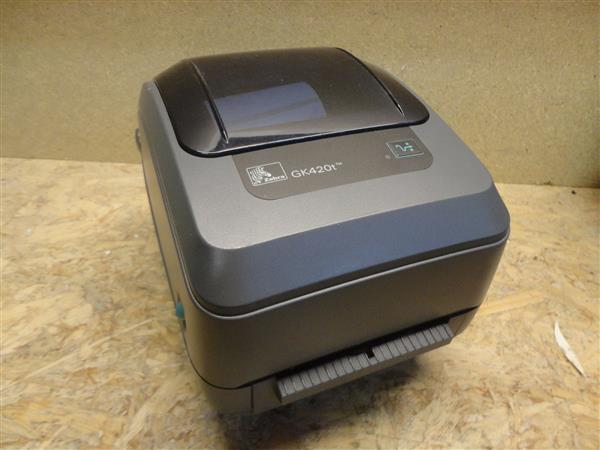 Grote foto zebra gk420t thermal transfer barcode label printer lan usb peel computers en software printers