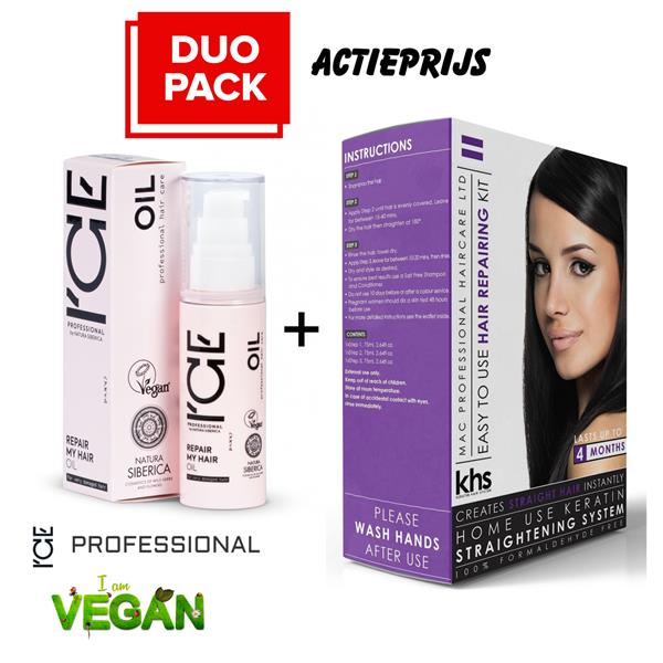 Grote foto khs smoothing straight kit ice olie naar keuze 3 soorten kleding dames sieraden