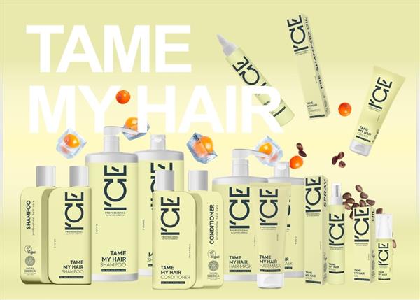 Grote foto ice professional tame my hair shampoo 1000ml kleding dames sieraden