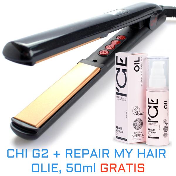 Grote foto chi g2 keramische stijltang repair my hair oil 50ml kleding dames sieraden