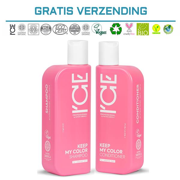 Grote foto ice professional duo pack keep my color shampoo conditioner kleding dames sieraden