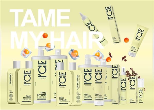 Grote foto ice professional tame my hair shampoo 1000ml kleding dames sieraden