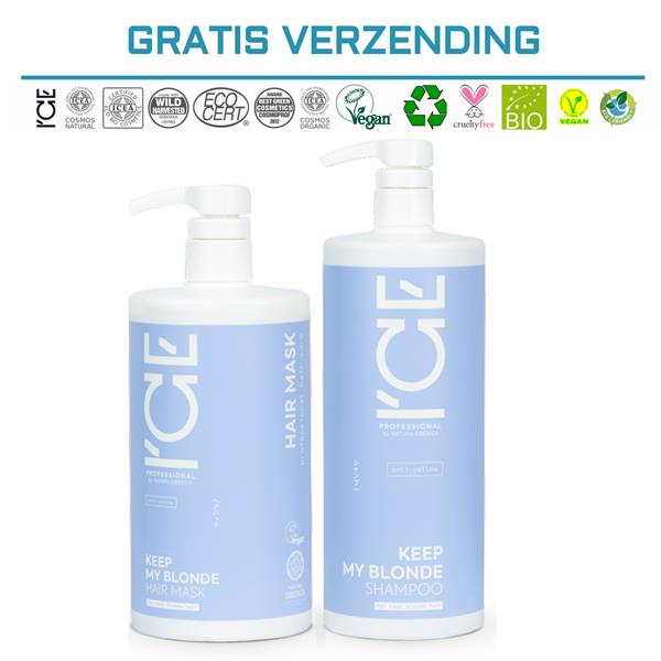 Grote foto ice professional duo pack keep my blonde salon size kleding dames sieraden