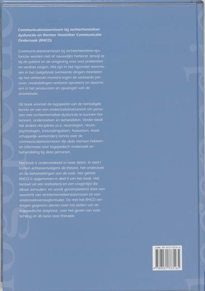Grote foto communicatiestoornissen bij rechterhemisfeer dysfunctie en rechter hemisfeer communicatie onderzoek boeken studieboeken