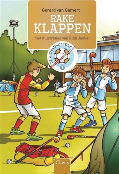 Grote foto de voetbalhockeyers 3 rake klappen boeken jeugd 13 jaar en ouder