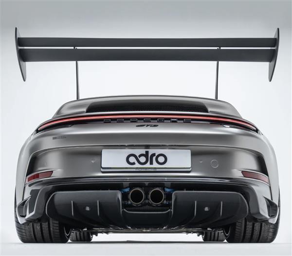 Grote foto dit betreft een porsche 992 gt3 adro at p swan neck carbon spoiler auto onderdelen tuning en styling
